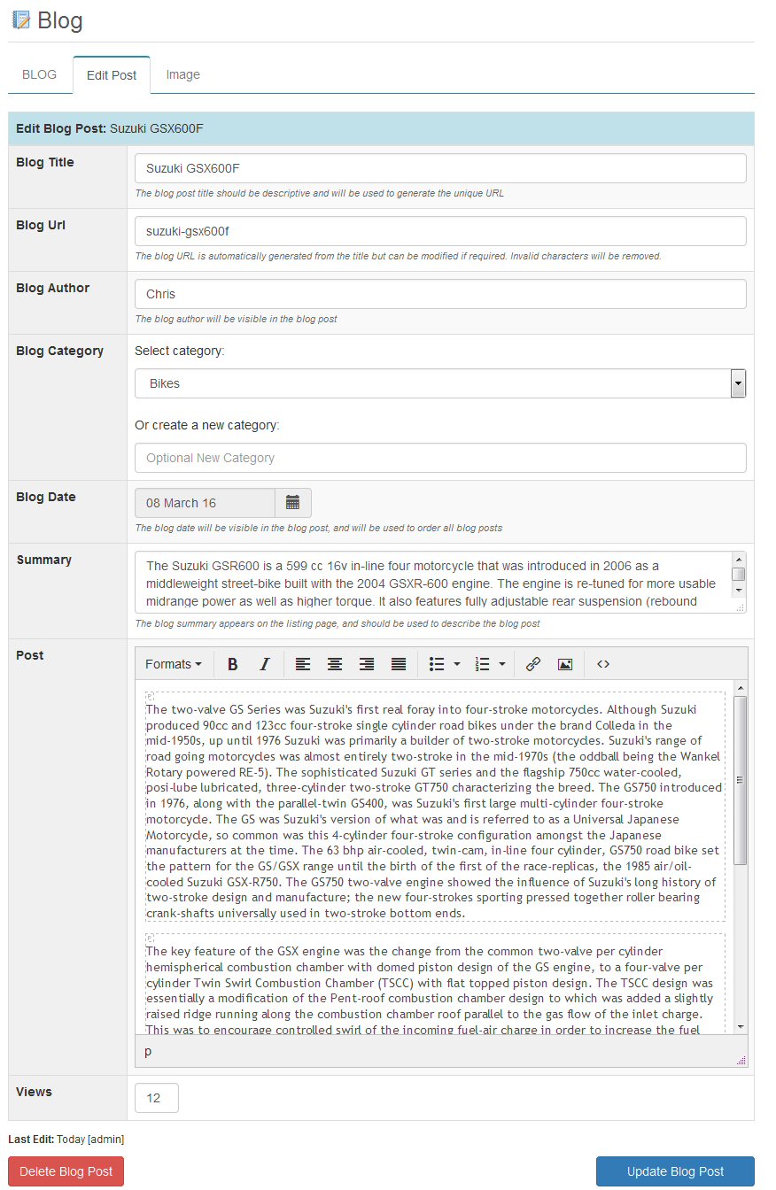 blog edit